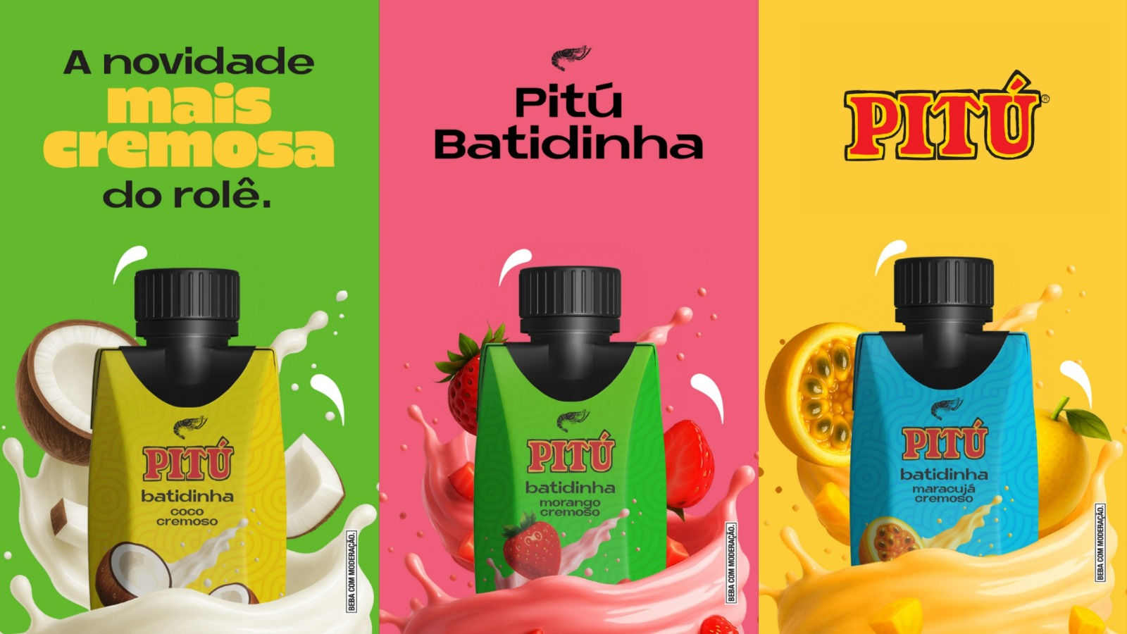 Pitú lança Pitú Batidinha, a primeira batida cremosa em caixinha do mercado
